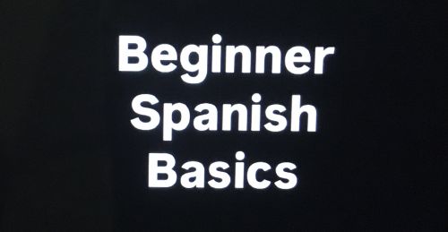 Beginner Spanish 